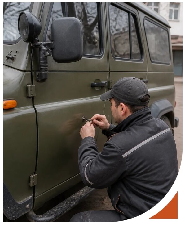 Профессиональное вскрытие автомобиля УАЗ без повреждений в Валуйках